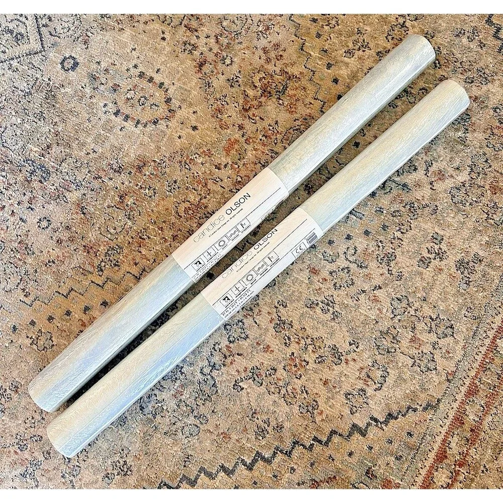 2 NEW Candice Olson Wallpaper Rolls PSW1099RL Peel n Stick Blue 90 Sq Ft. Spa